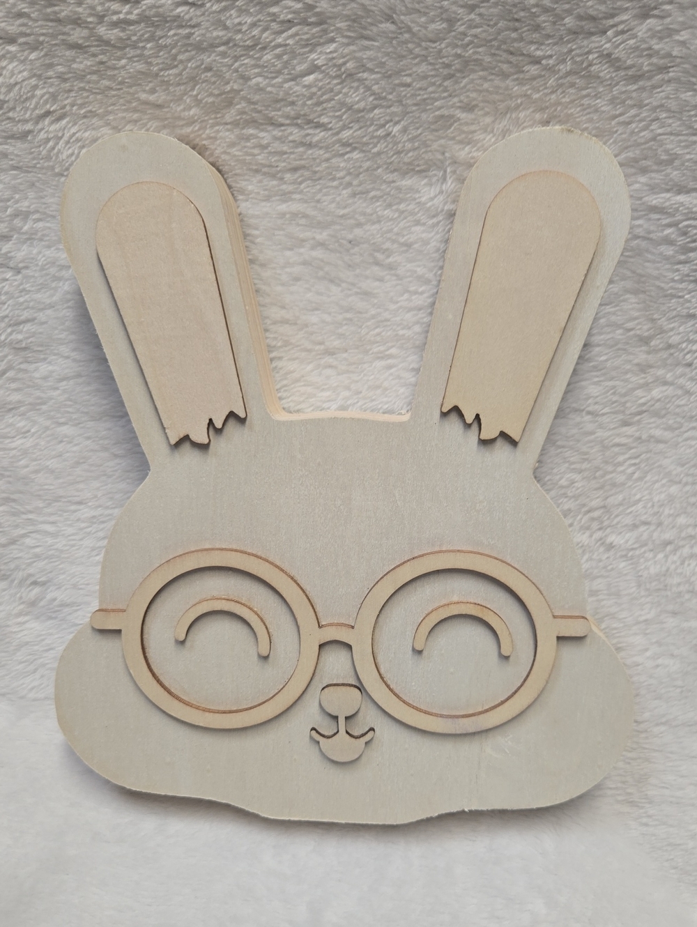 🌞Makers Market Light Natural Wooden Bunny Silhouette